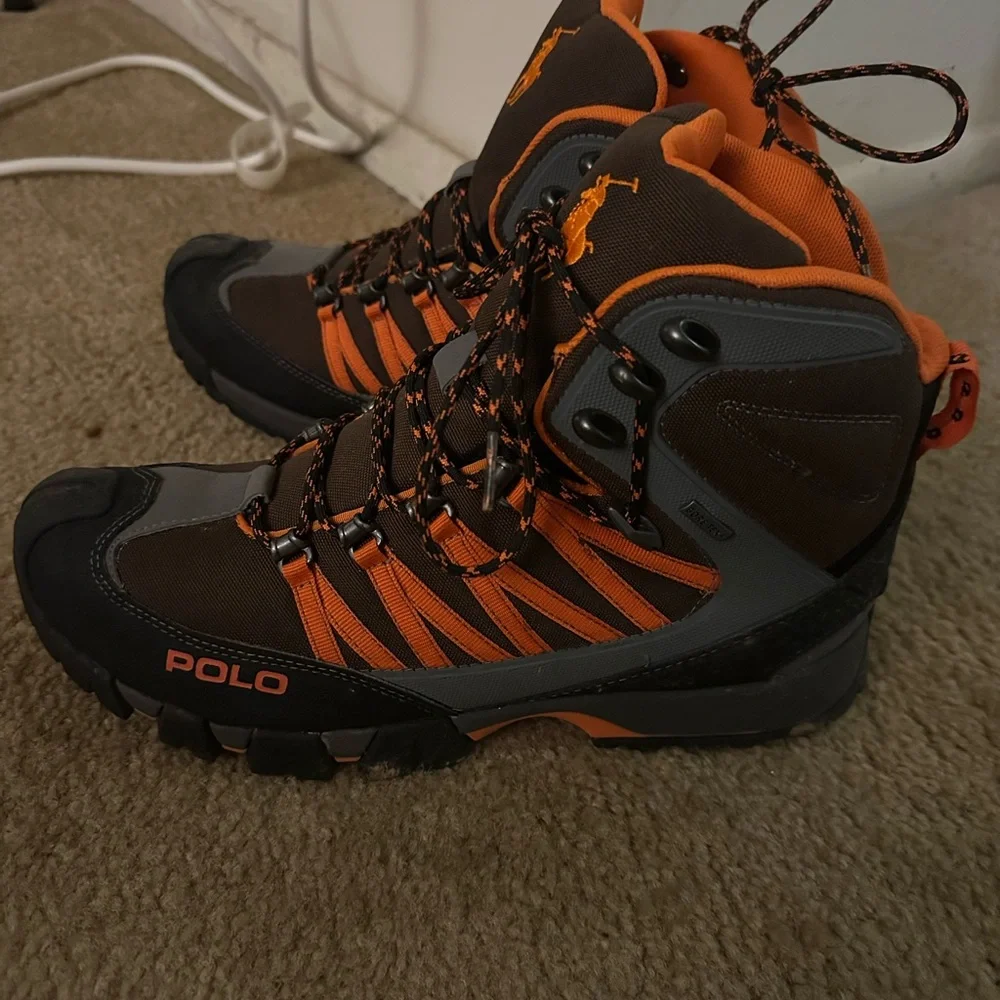 Polo by Ralph Lauren Men's Athletic Shoes - Orange and Black - Picture 3 of 4